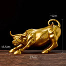 Escultura Touro de Wall Street Dourado