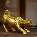 Escultura Touro de Wall Street Dourado