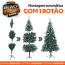 SÓ HOJE - Árvore de Natal Retrátil com Controle Remoto + 132 Enfeites de Brinde